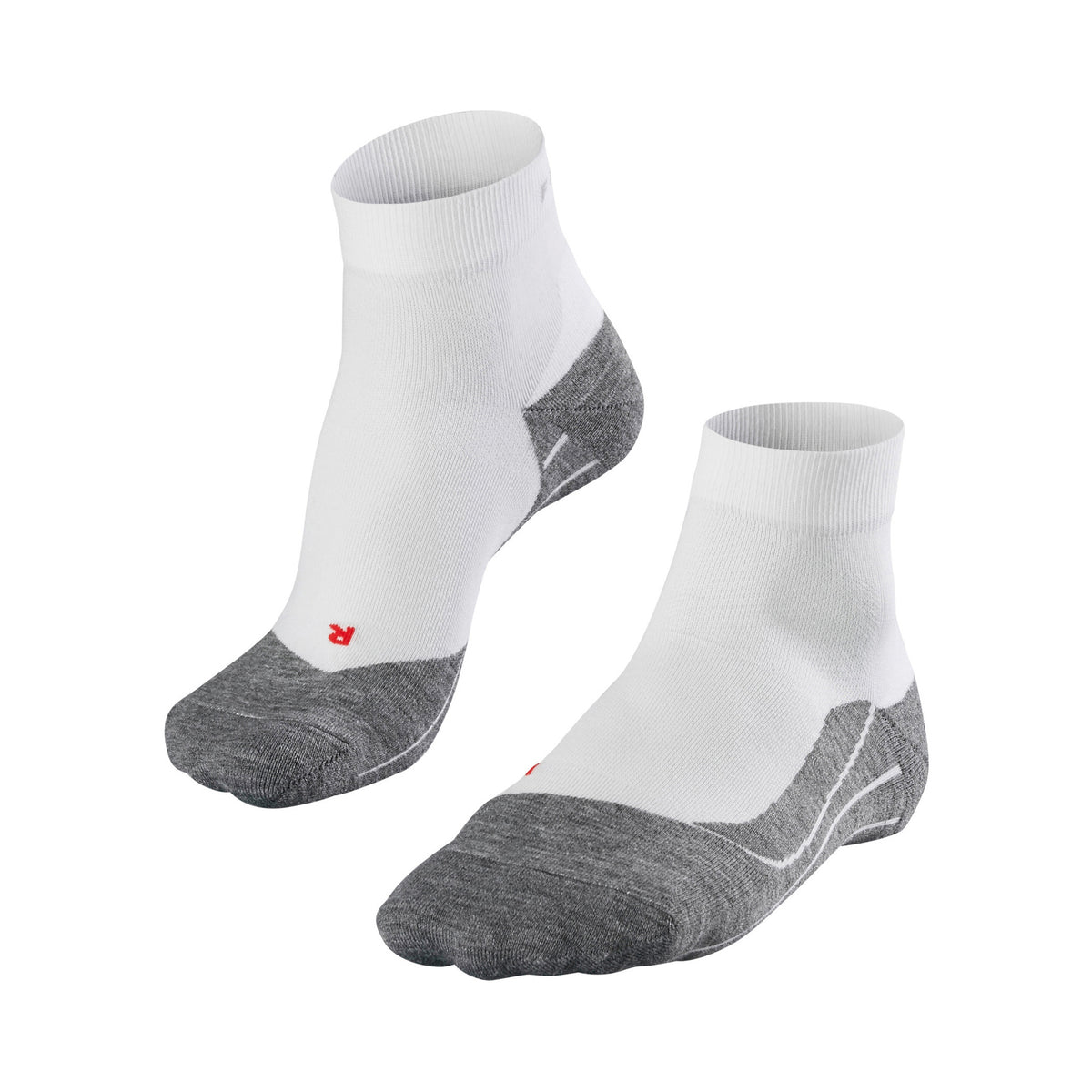 Falke RU4 Endurance Short Chaussettes de running Hommes - blanc, gris Falke RU4 Endurance Short Chaussettes de running Hommes - blanc, gris