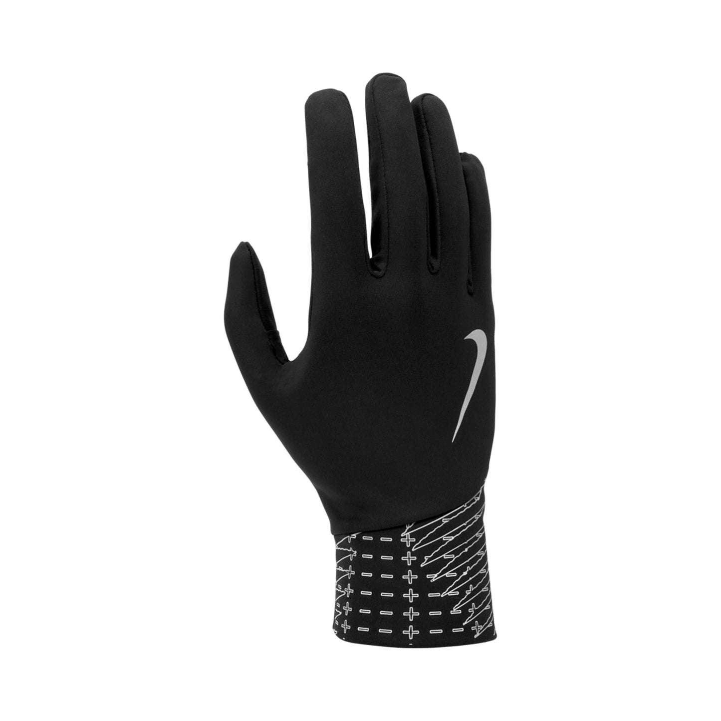 Nike Pacer Lightweight Reflective Gants de running Hommes - noir, argent Nike Pacer Lightweight Reflective Gants de running Hommes - noir, argent