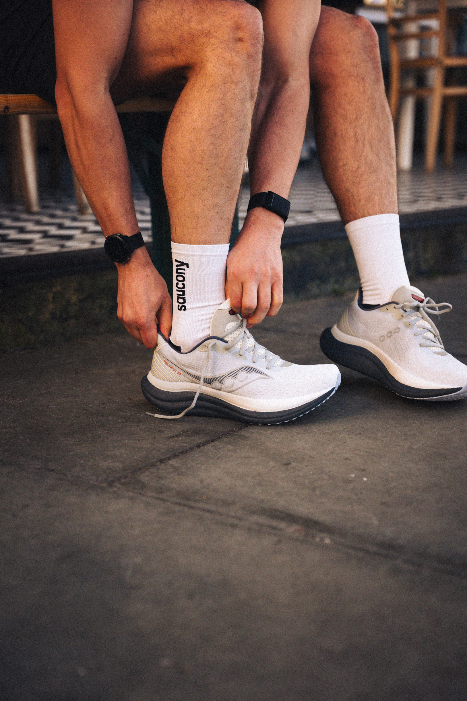 Group of people running. Generative Ai Group of people running. Generative Ai