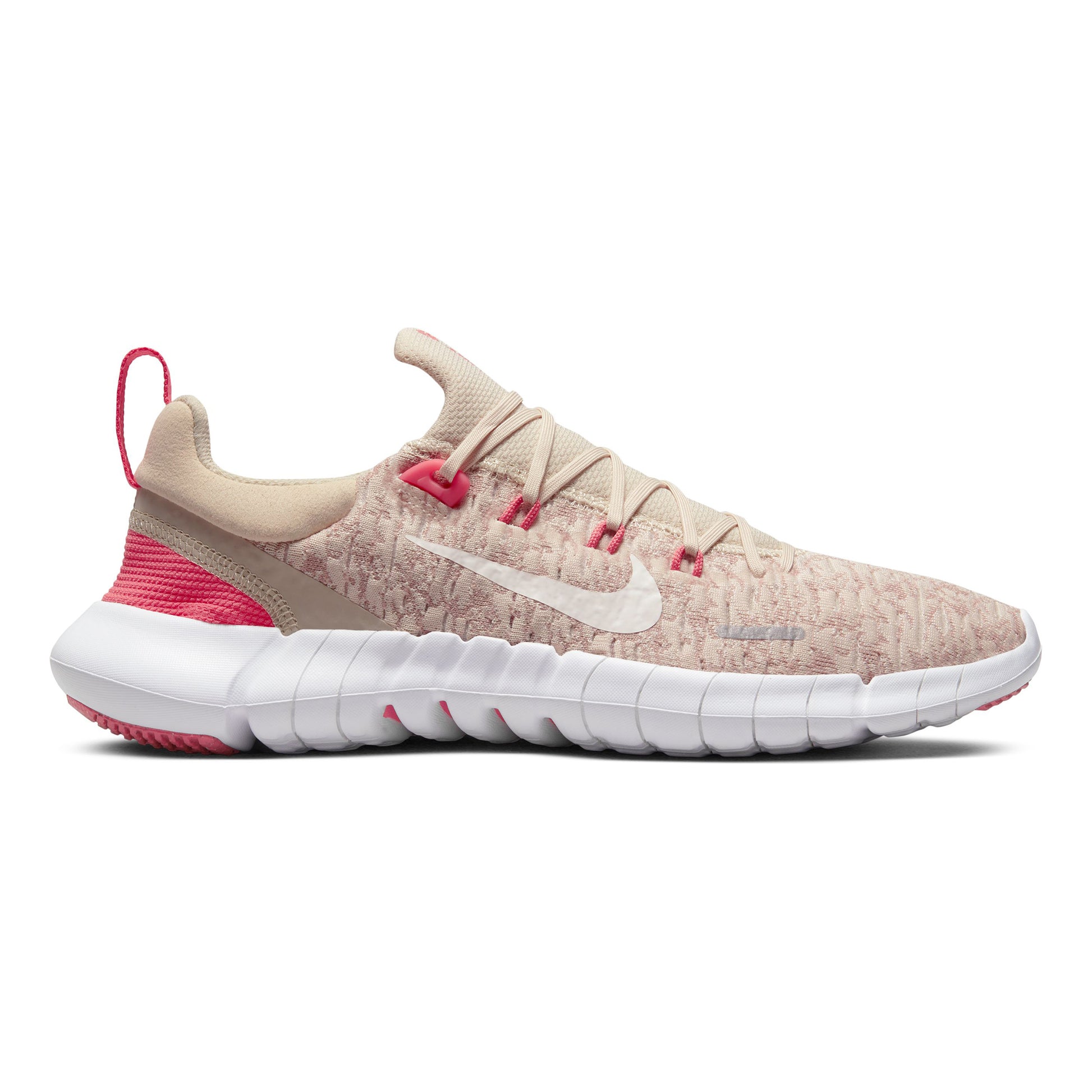 Nike Free Run 5.0 Chaussure de running sans stabilisateurs Femmes - beige, pink