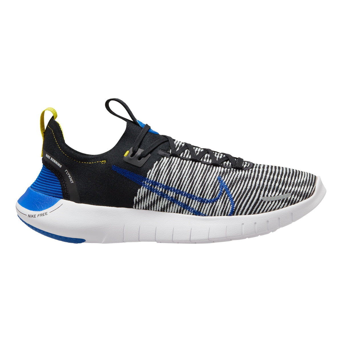 Nike Free Run Flyknit Next Nature Chaussure de running sans stabilisateurs Hommes - noir, bleu
