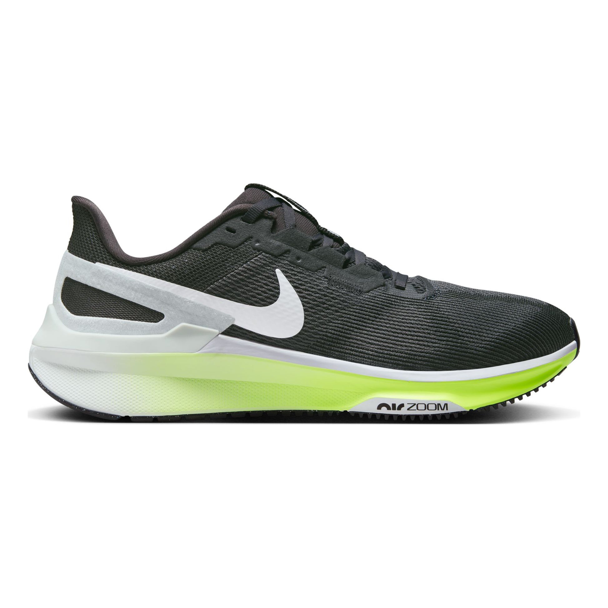 Nike Structure 25 Chaussure de running avec stabilisateurs Hommes - anthracite, vert fluo