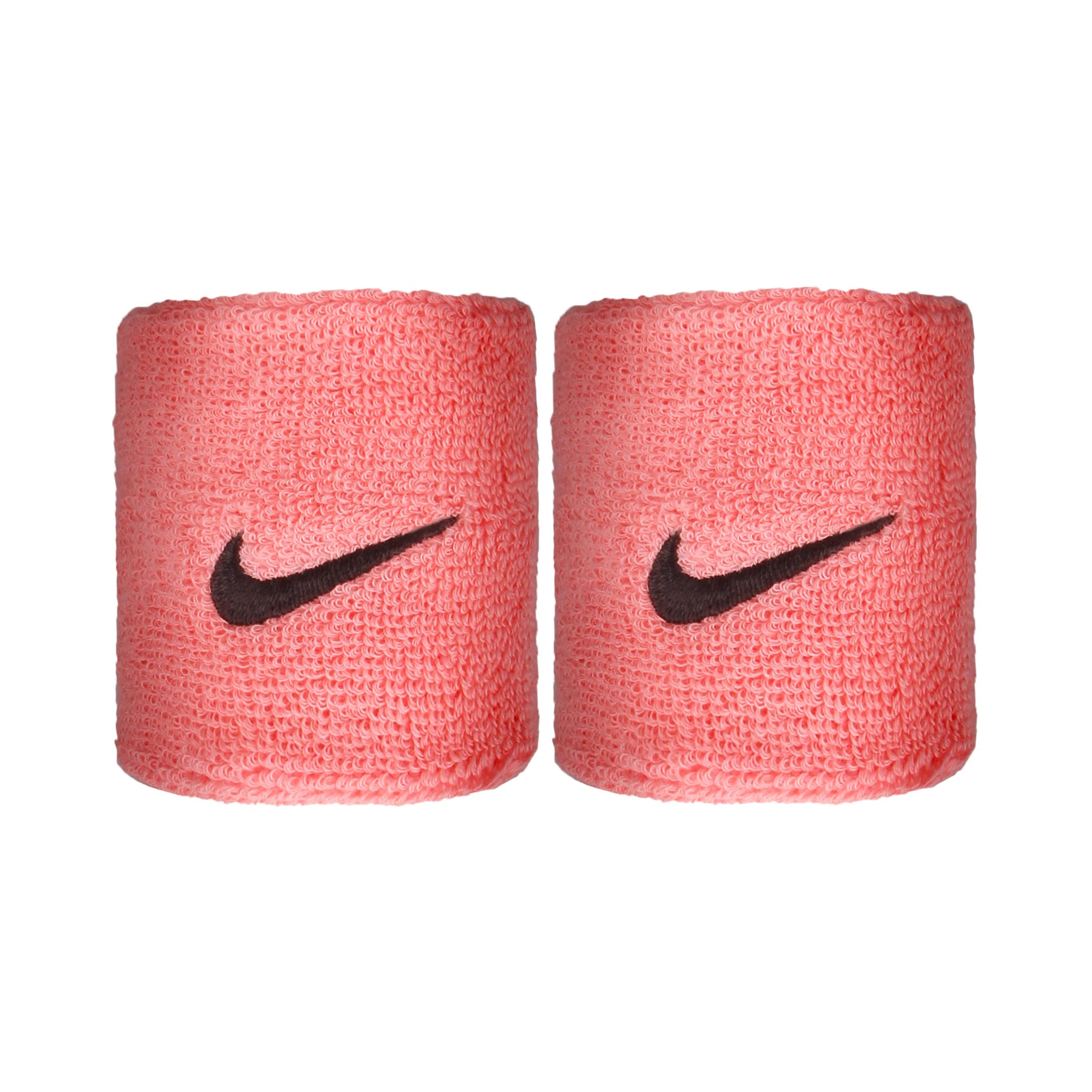 Nike Swoosh Poignet Pack de 2 unités court - rosé, noir