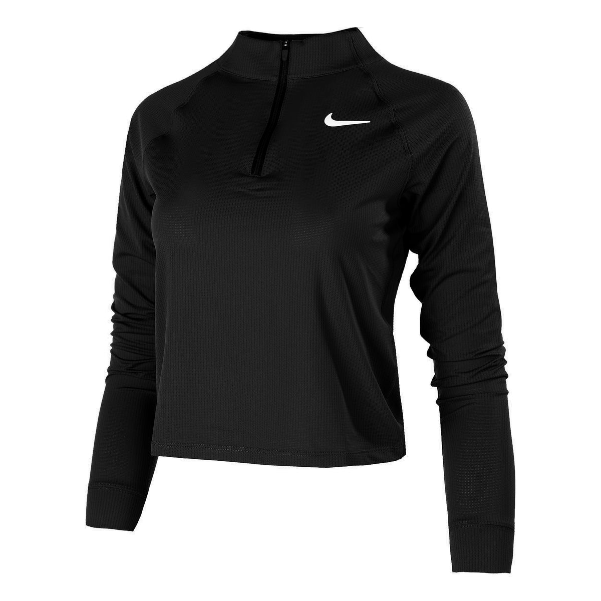Nike Court Dry Half-Zip Haut manches longues Femmes - noir, blanc