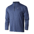 Dri-Fit Element Half-Zip Top de course Hommes - bleu,