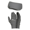Essential Running Set Stirnband + Gants De Running Femmes-Gris,Argent