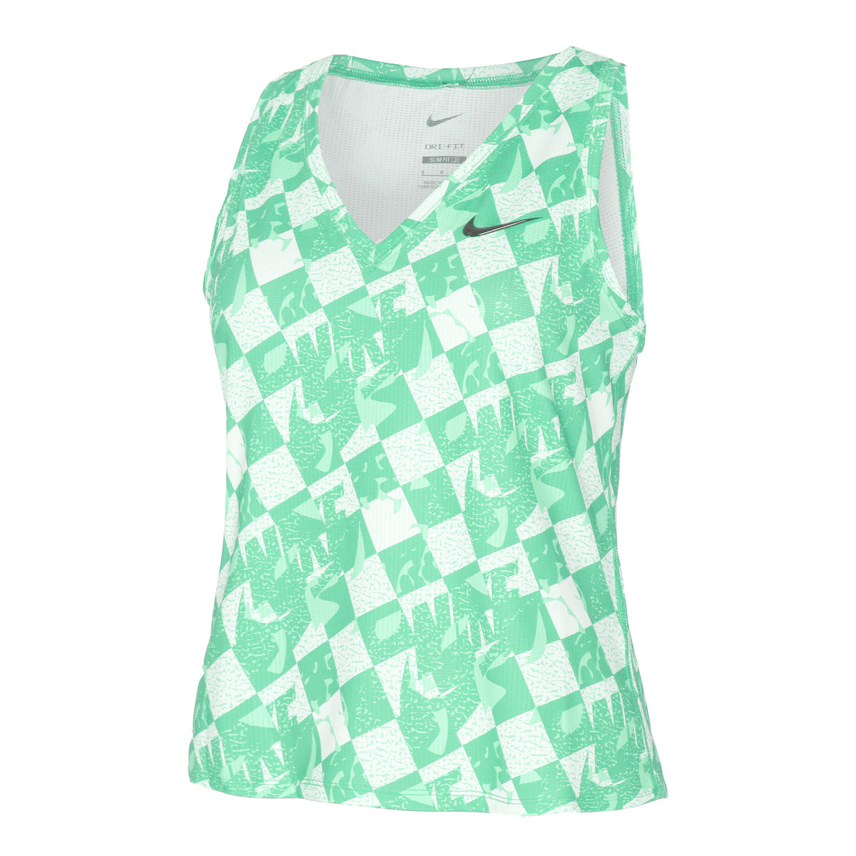 Nike Court Dri-Fit Victory Débardeur tank top Femmes - vert clair, blanc