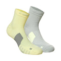 Dri-Fit Multiplier No-Show Socks Chaussettes de running Pack de 2 unités Unisex - gris, jaune