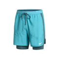Stride 2in1 5in Short de running Hommes - bleu, gris