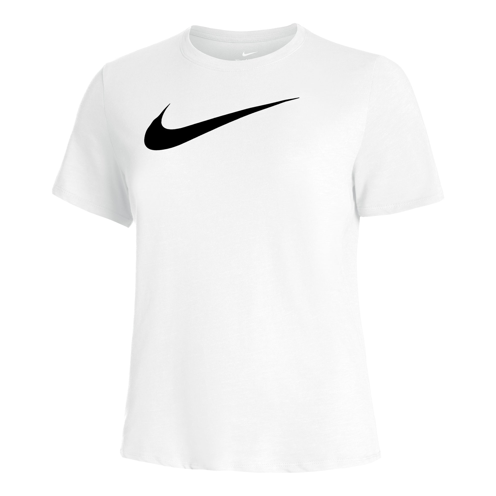 Nike Dri-Fit Swoosh T-shirt Femmes - blanc, noir