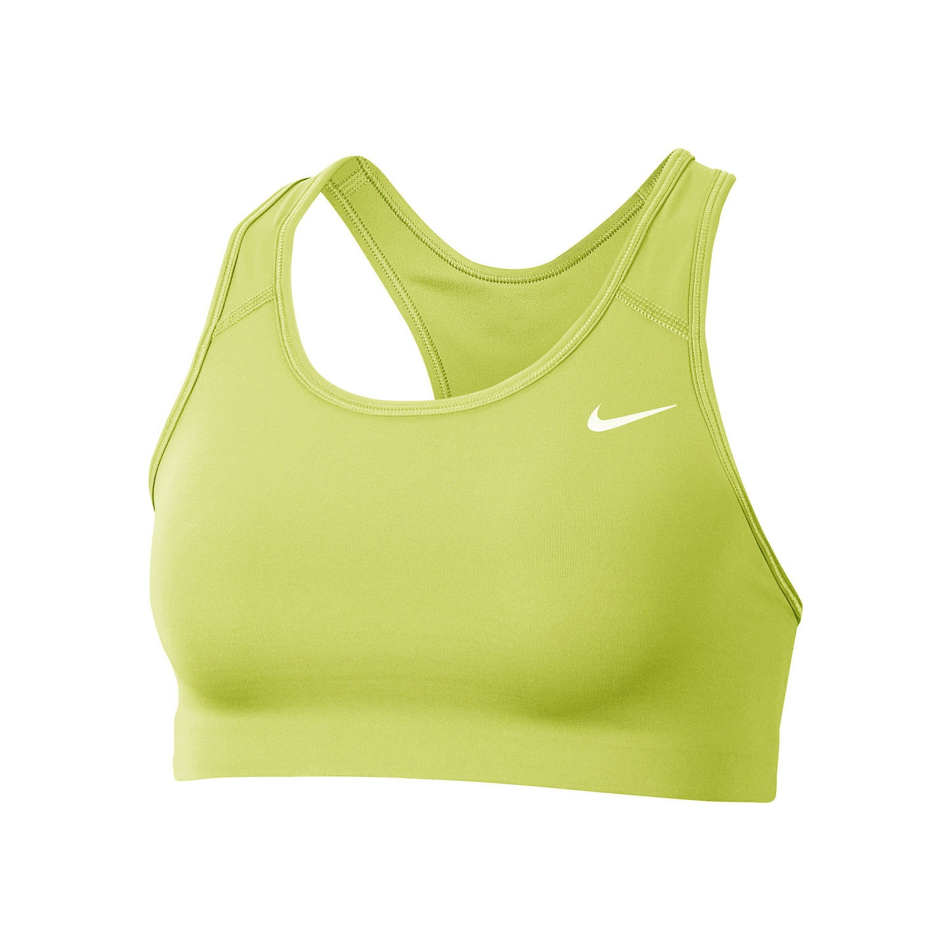 Nike Dri-Fit Swoosh Soutien-gorge sport Femmes - jaune lemon,