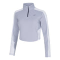Dri-Fit Half-Zip Haut manches longues Femmes - lilas,