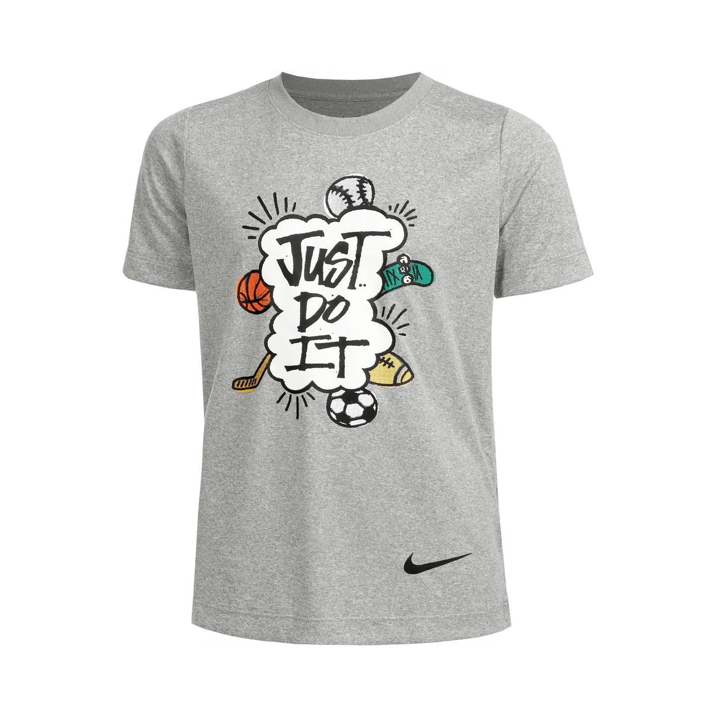 Nike Big Kids T-shirt Garçons - gris clair,