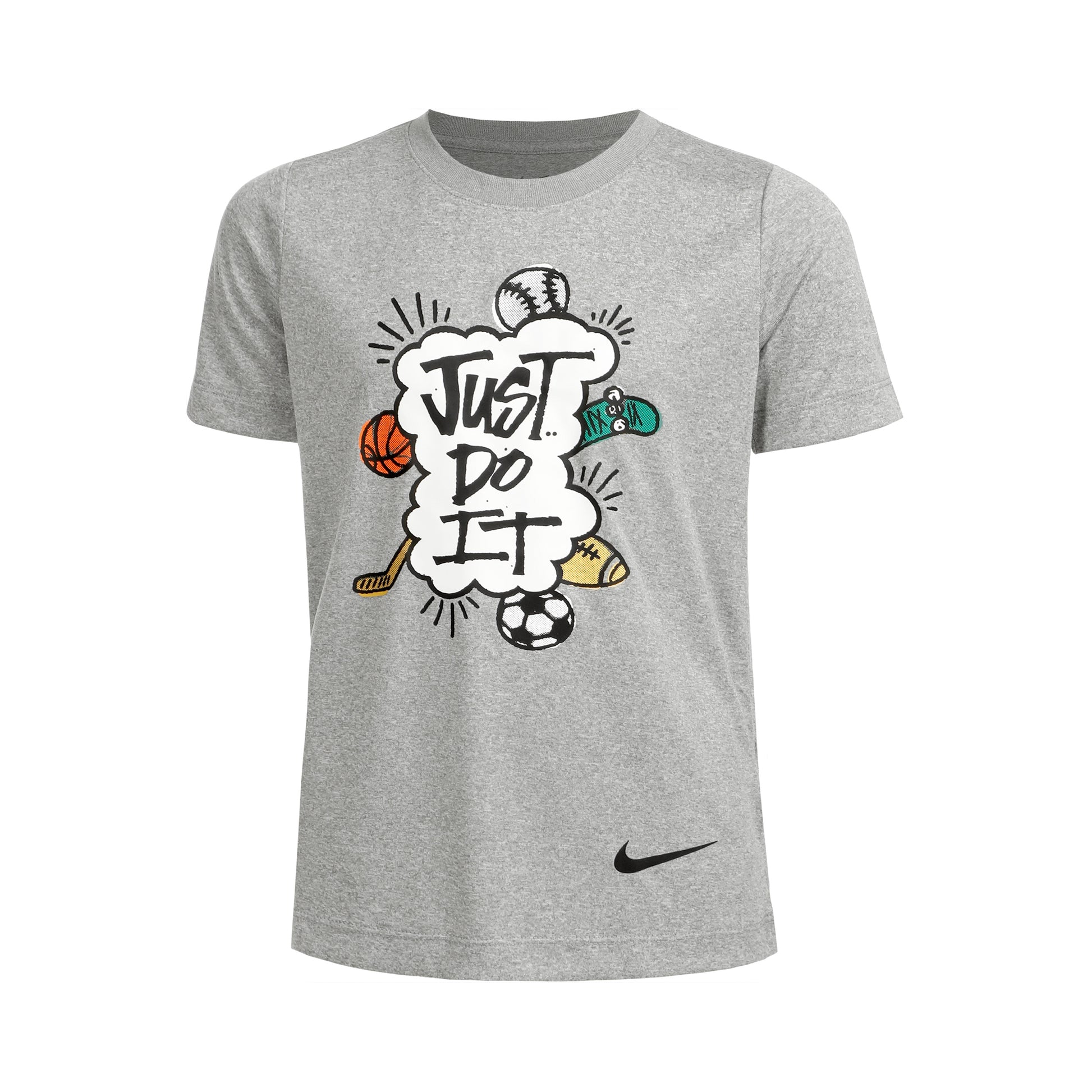 Nike Big Kids T-shirt Garçons - gris clair,