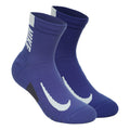 Dri-Fit Multiplier No-Show Socks Chaussettes de running Pack de 2 unités Unisex - violet, bleu