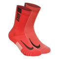 Dri-Fit Multiplier Crew Chaussettes de sport Pack de 2 unités Unisex - multicouleur, corail