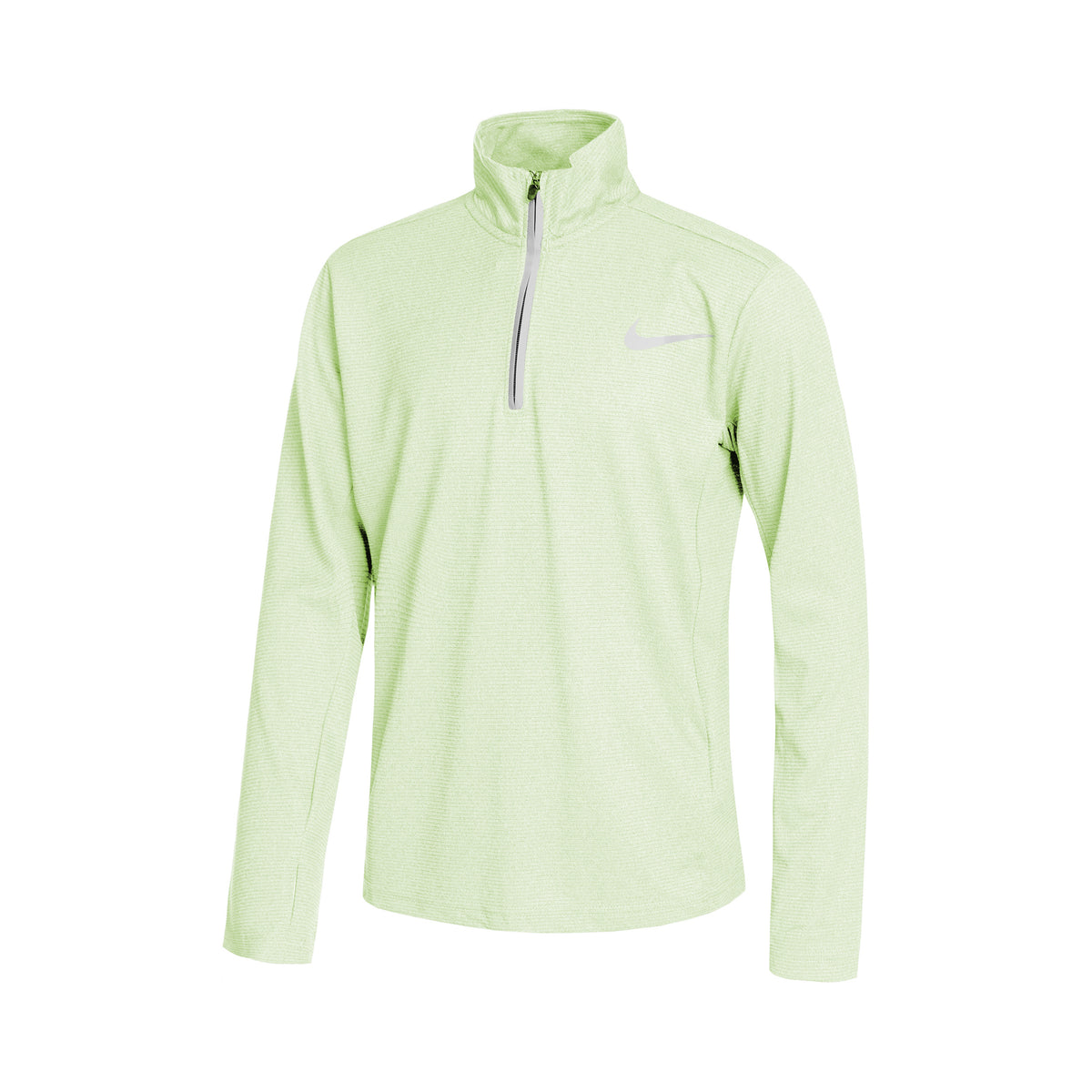 Nike Dri-Fit Poly+ 1/4 Zip Haut manches longues Garçons - vert clair,