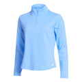 Dri-Fit One Standard Half-Zip Haut manches longues Femmes - bleu clair,