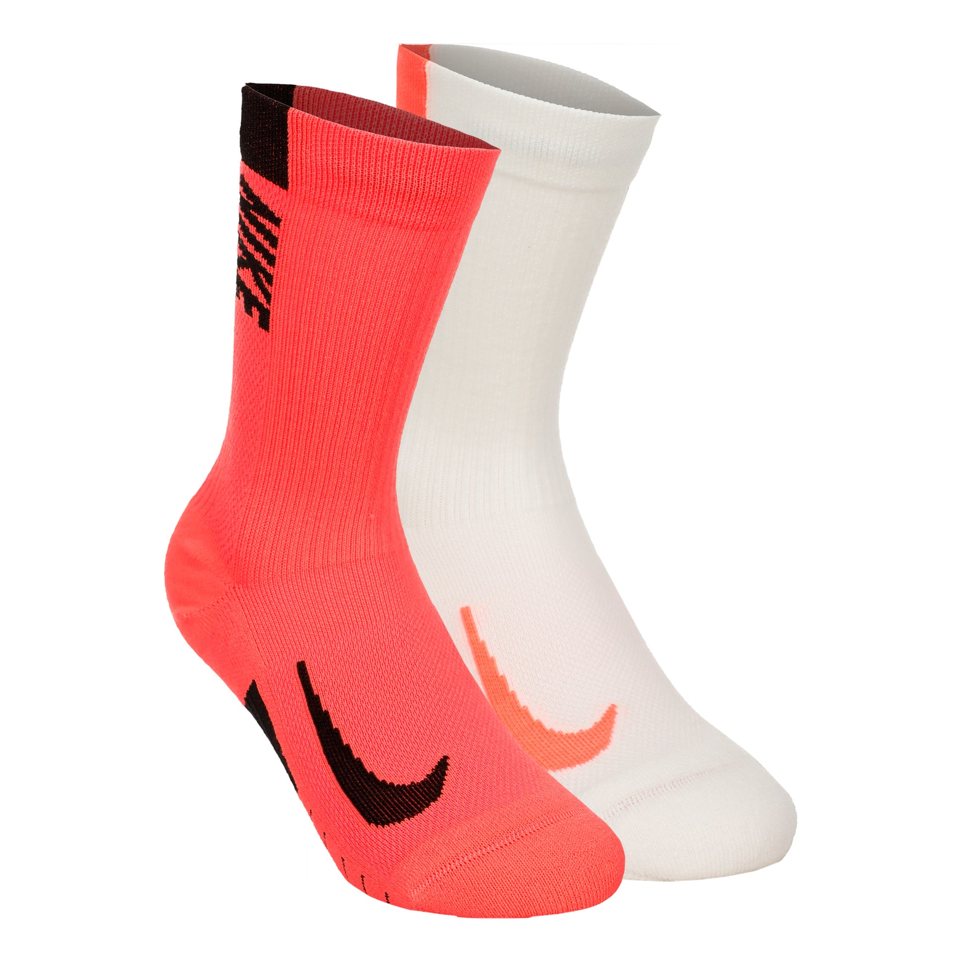 Nike Dri-Fit Multiplier Crew Chaussettes de sport Pack de 2 unités Unisex - crème, corail