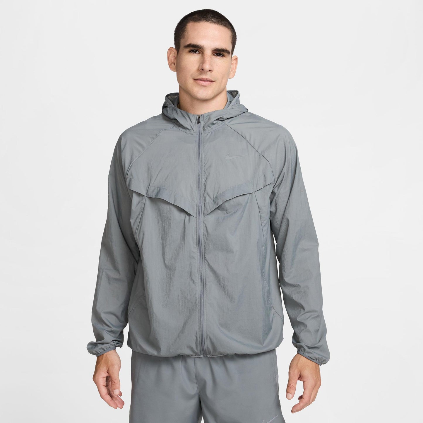 Nike Stride Veste running Hommes - gris, argent