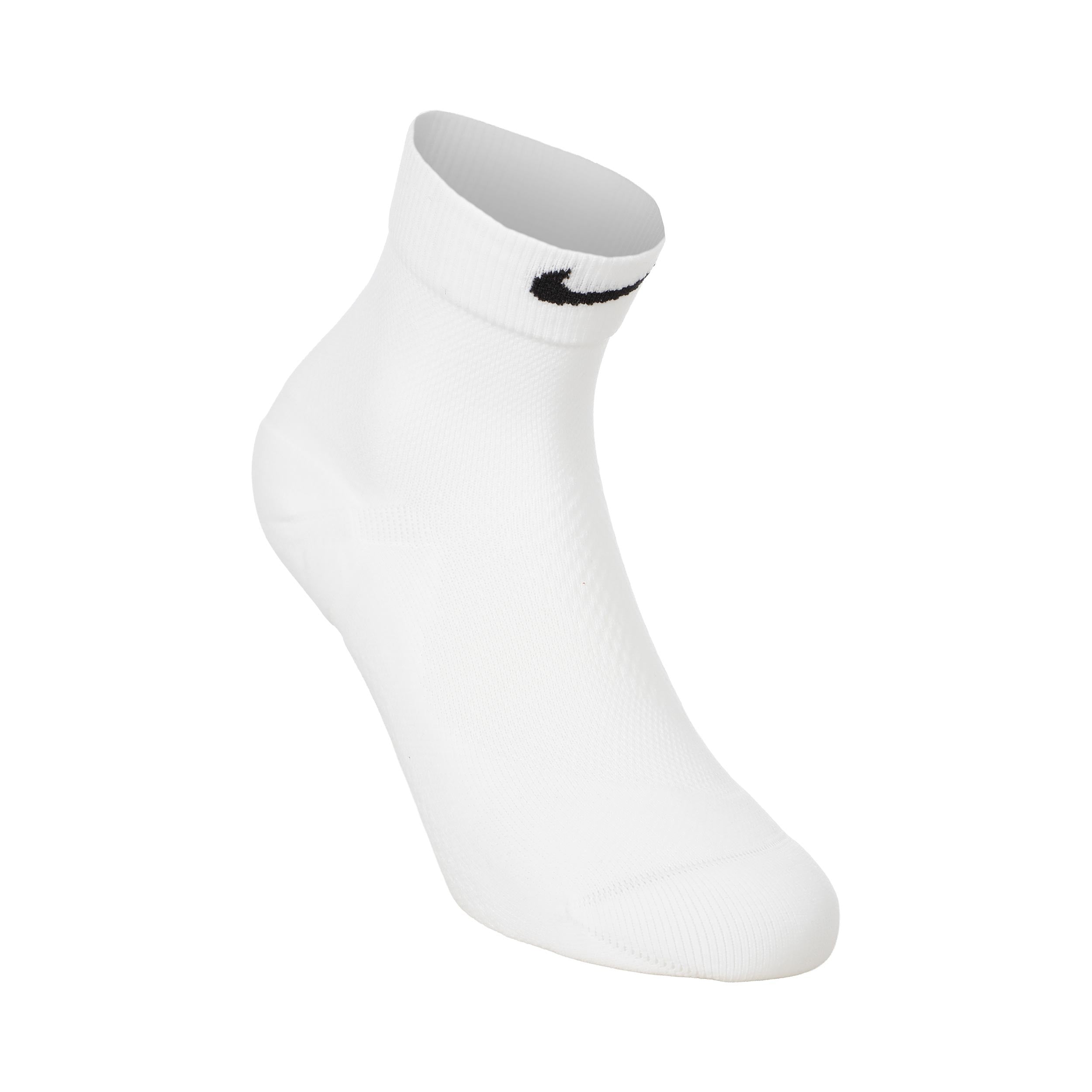 Nike Fast Midweight Ankle Chaussettes de running Unisex - blanc, vert fluo
