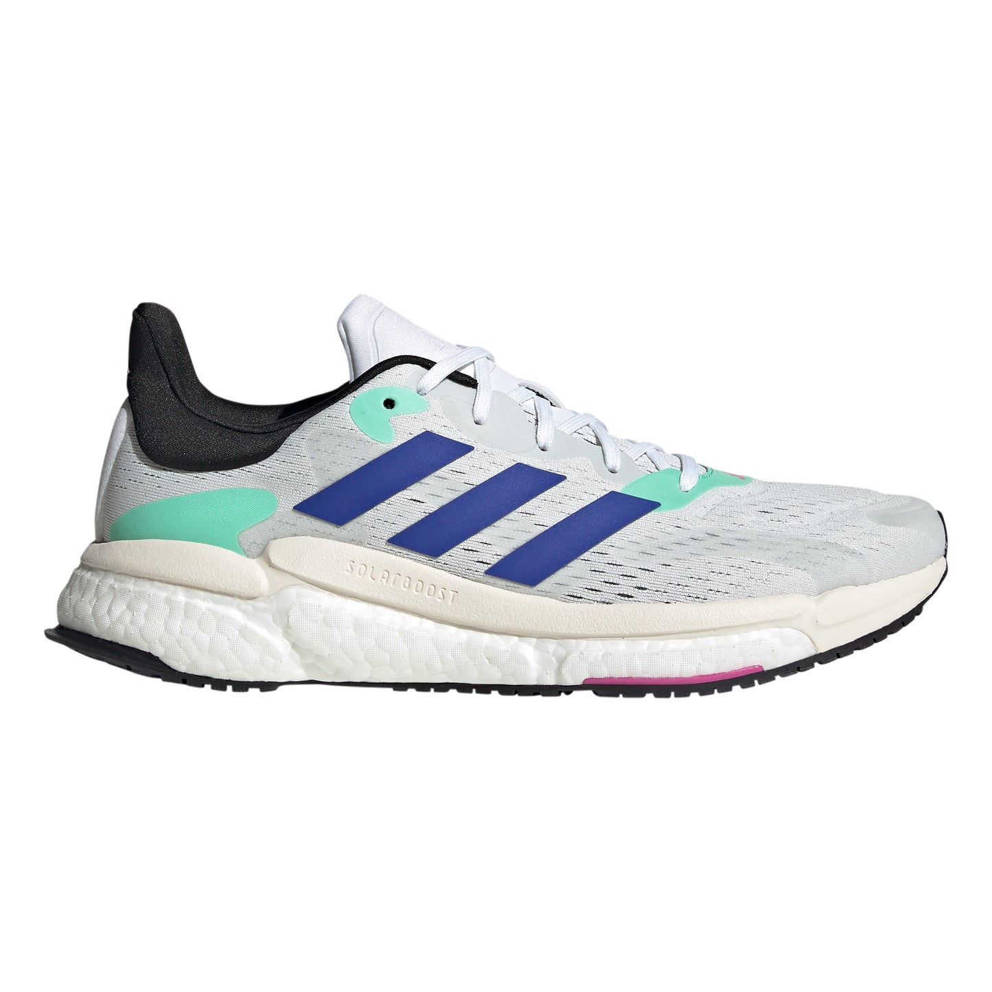 adidas Solar Boost 4 Chaussure de running sans stabilisateurs Hommes - blanc, bleu