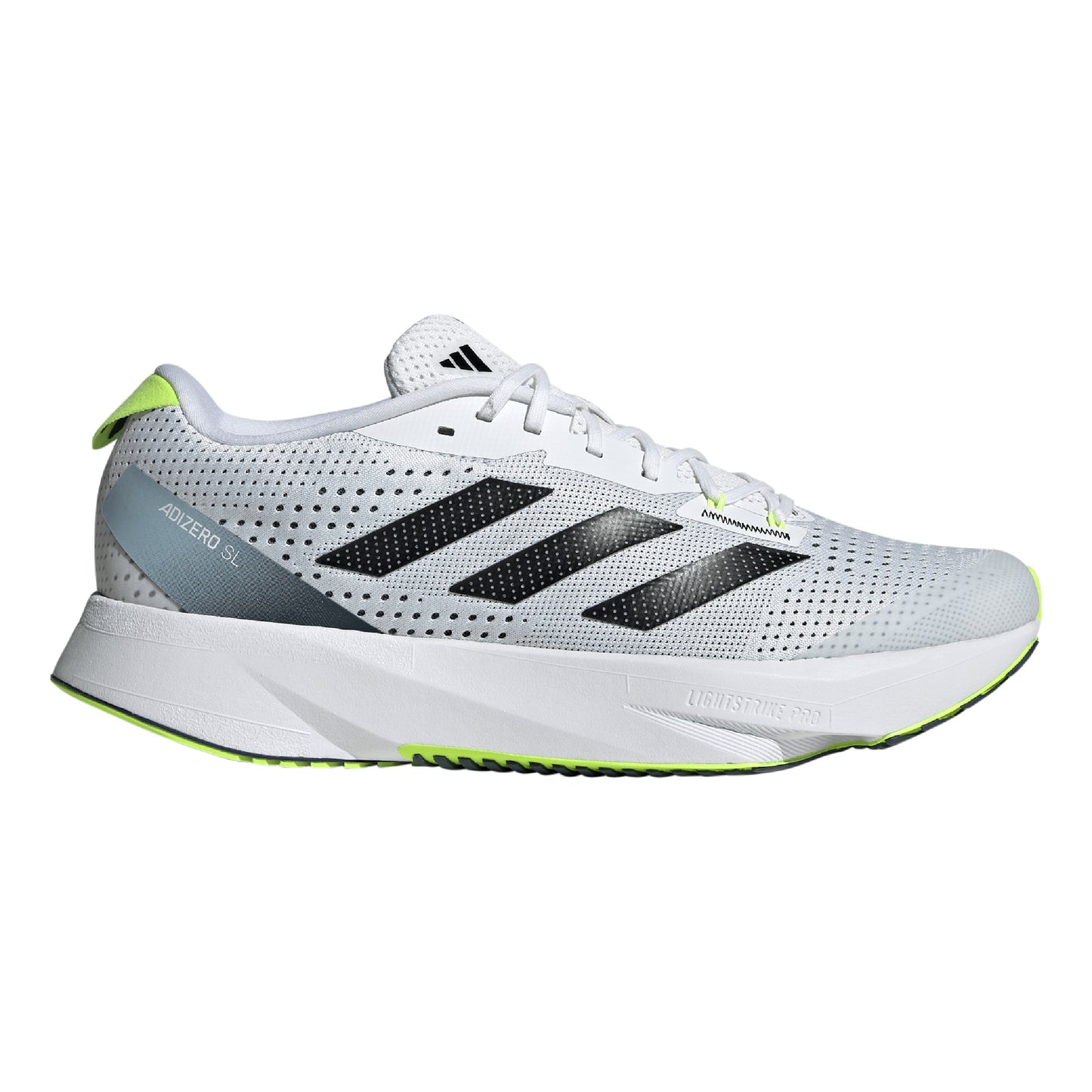 adidas Adizero SL Chaussure de running sans stabilisateurs Hommes - blanc, jaunes fluo