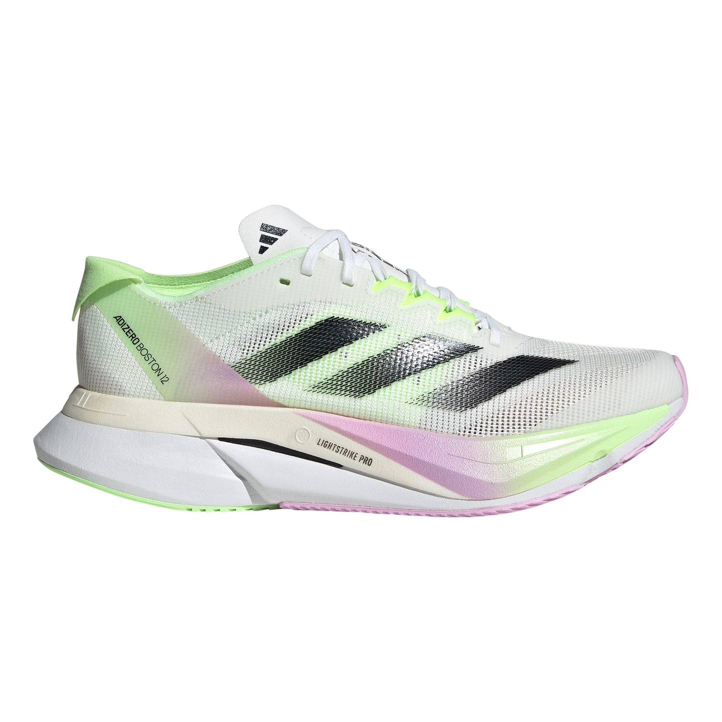 adidas Adizero Boston 12 Chaussure de compétition Femmes - blanc, vert clair