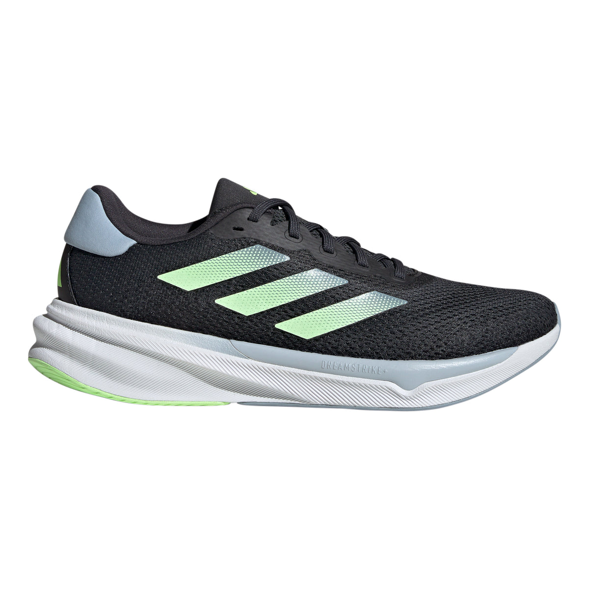 adidas Supernova Stride Chaussure de running sans stabilisateurs Hommes - gris foncé, vert clair
