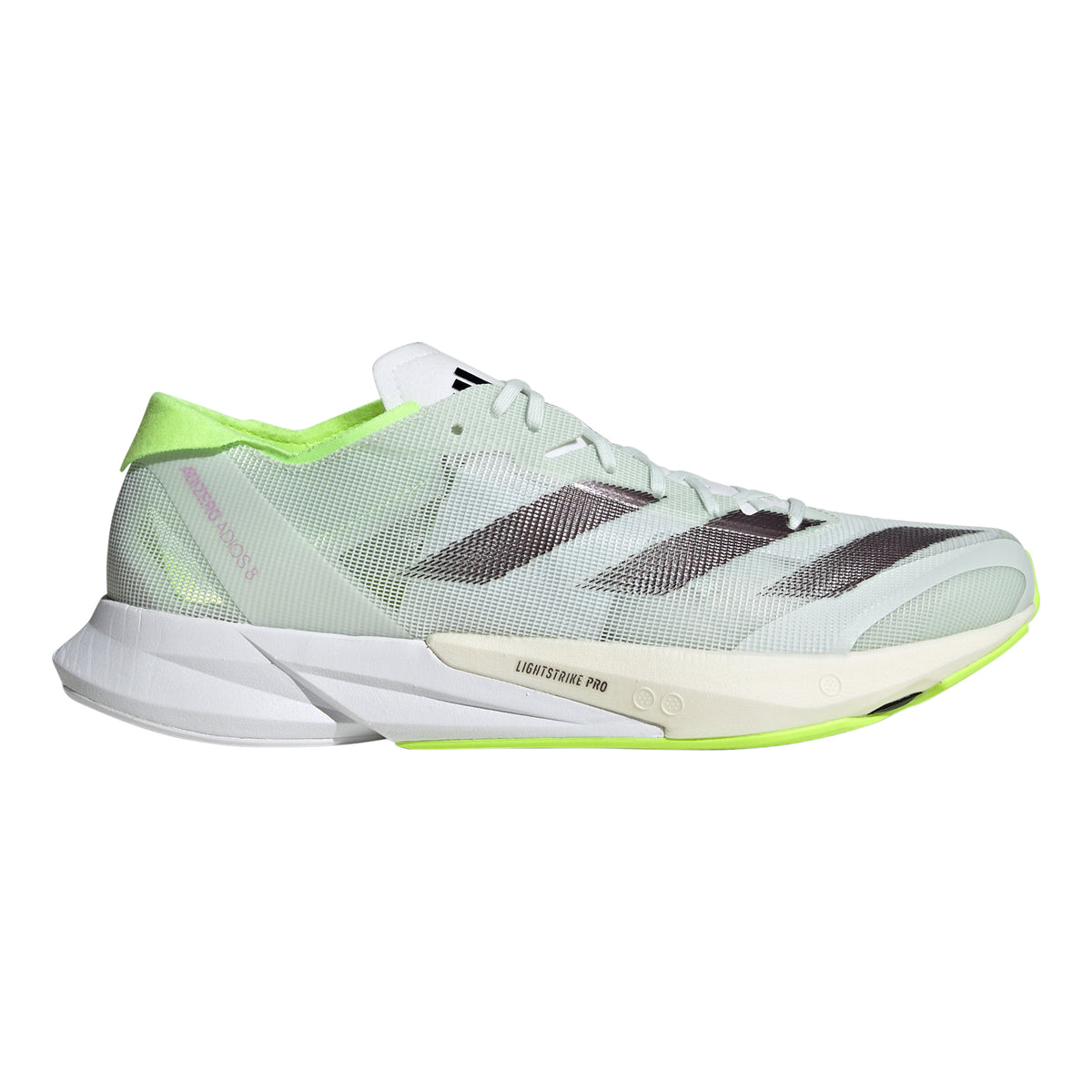 adidas Adizero Adios 8 Chaussure de compétition Hommes - gris clair, vert fluo
