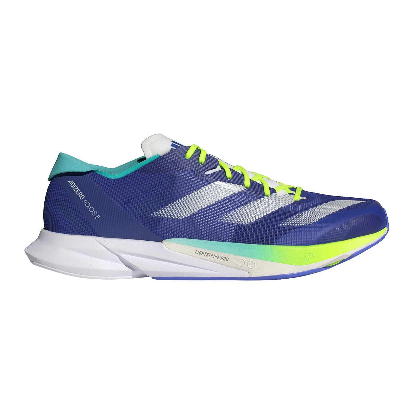 adidas Adizero Adios 8 Chaussure de compétition Hommes - bleu, jaune lemon