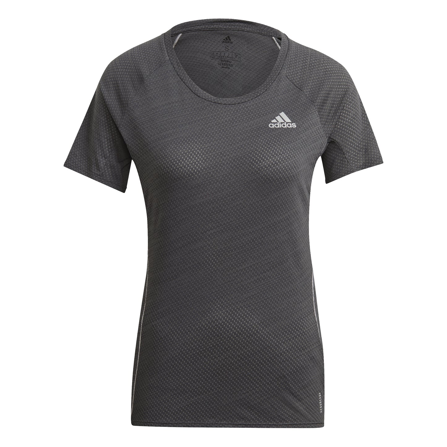 adidas Runner T-shirt Femmes - gris foncé, blanc