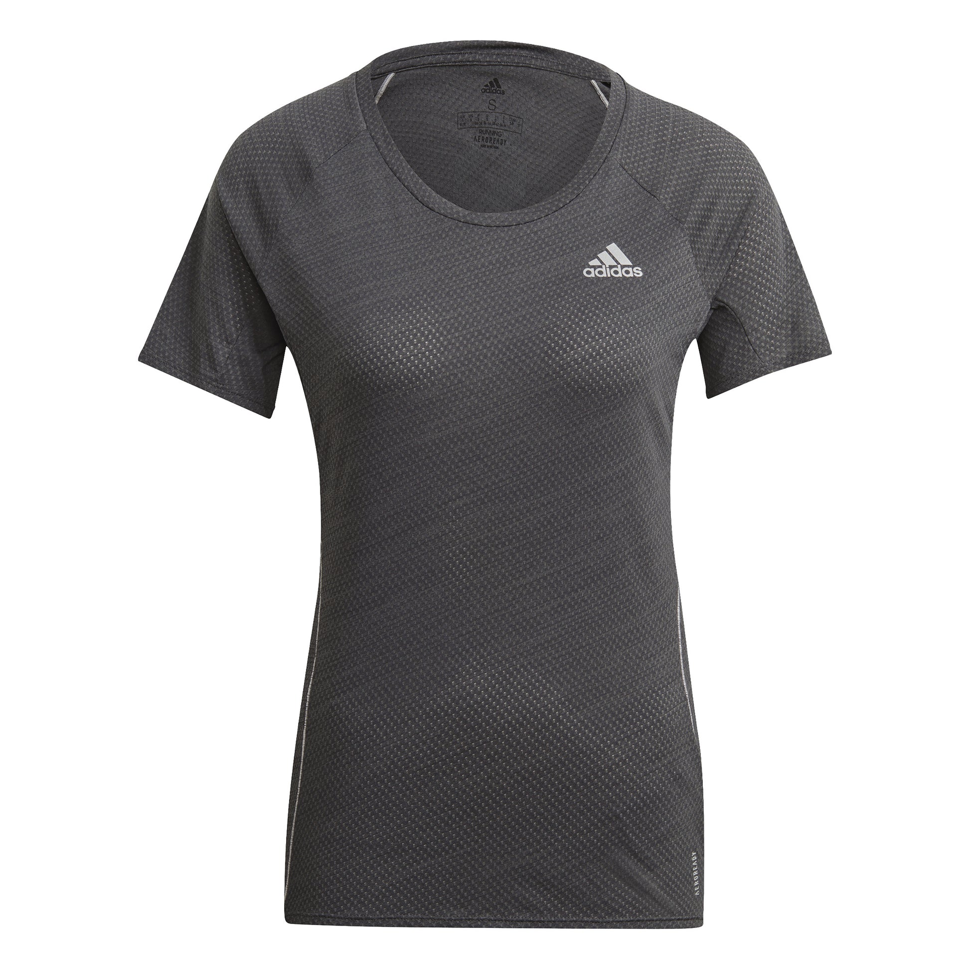adidas Runner T-shirt Femmes - gris foncé, blanc