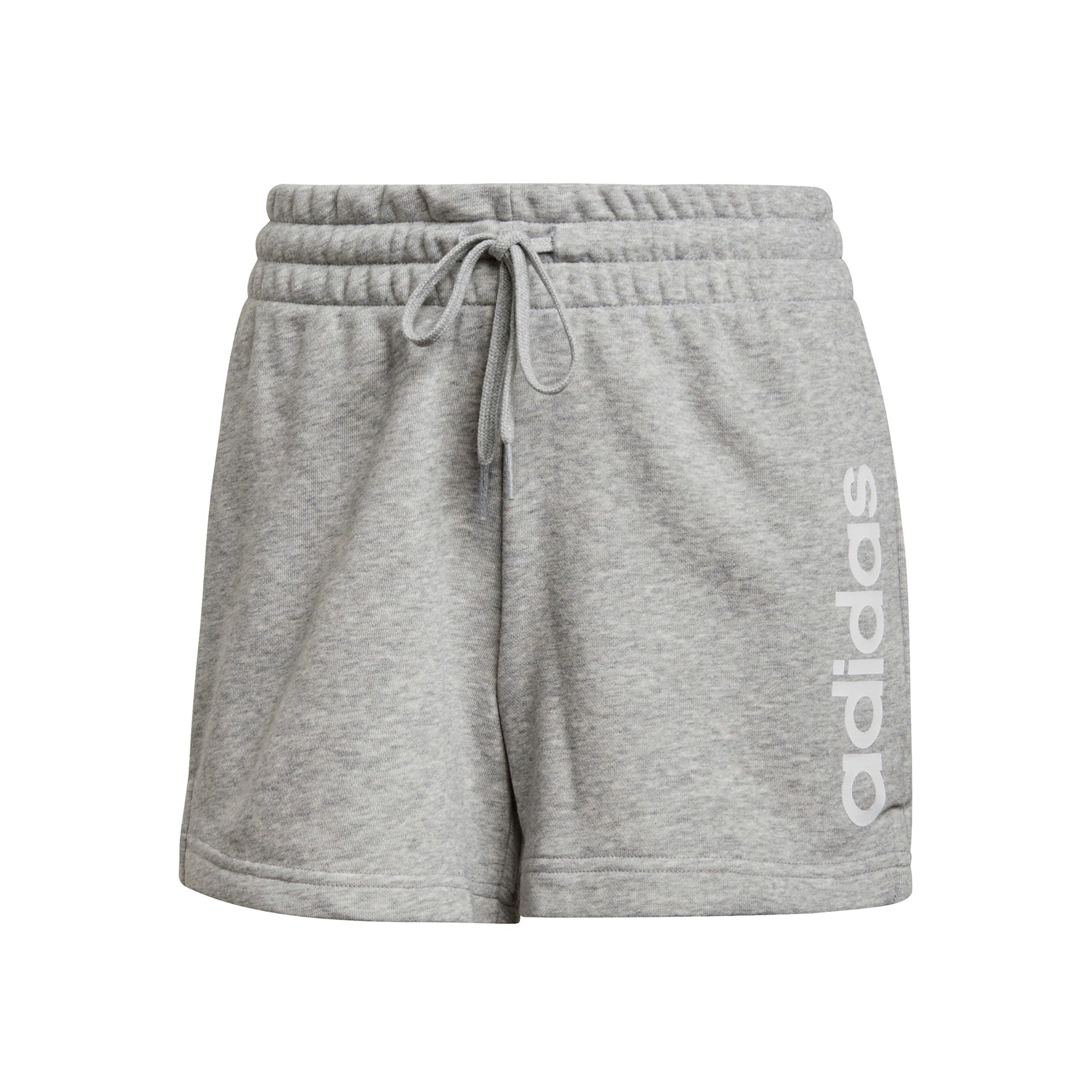 adidas Linear French Terry Shorts Femmes - gris, blanc