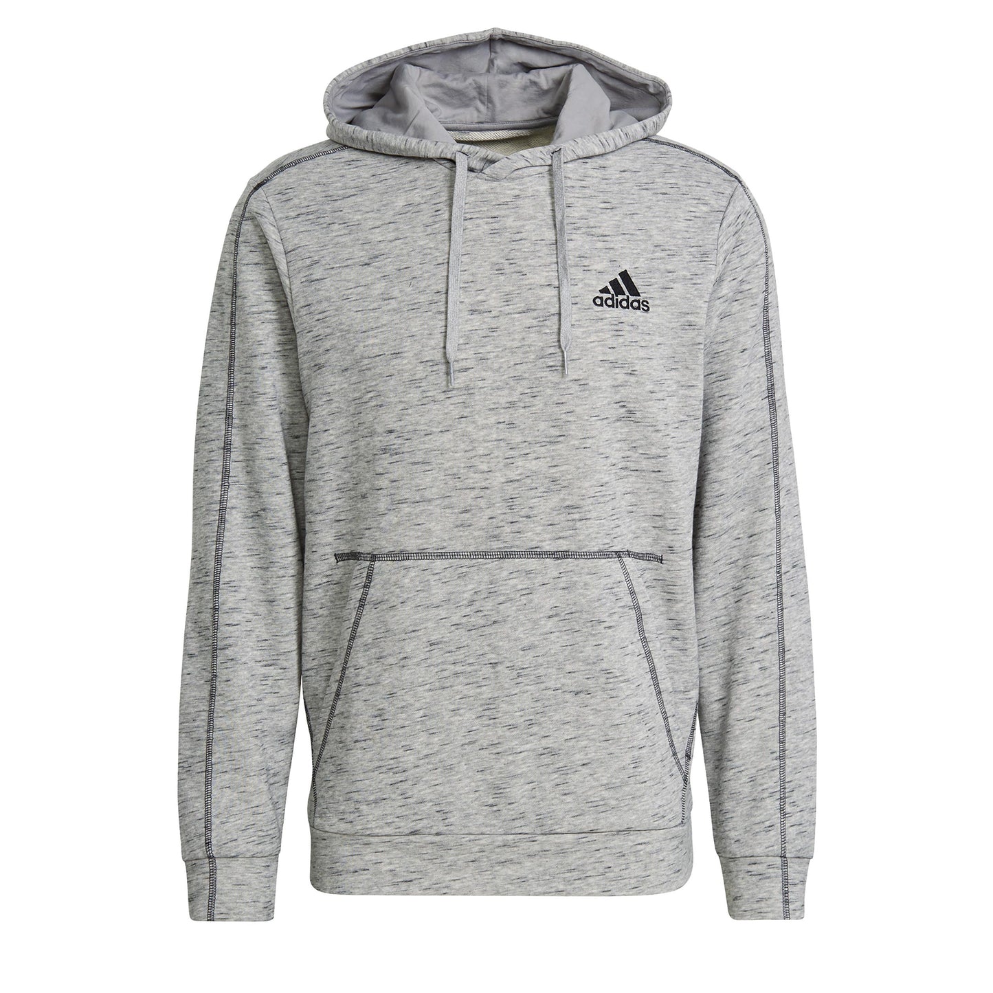 adidas Melange Sweat à capuche Hommes - gris, noir
