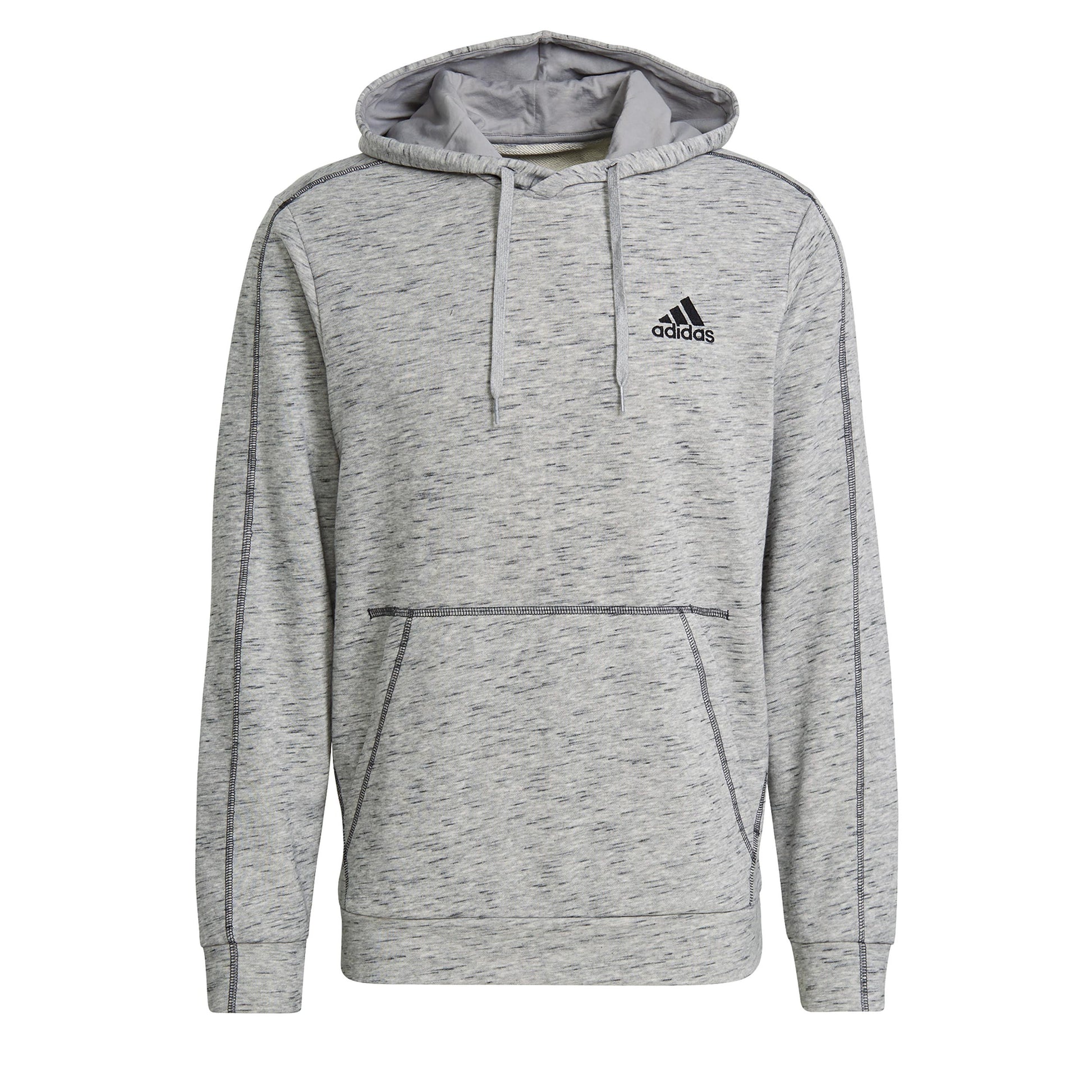 adidas Melange Sweat à capuche Hommes - gris, noir