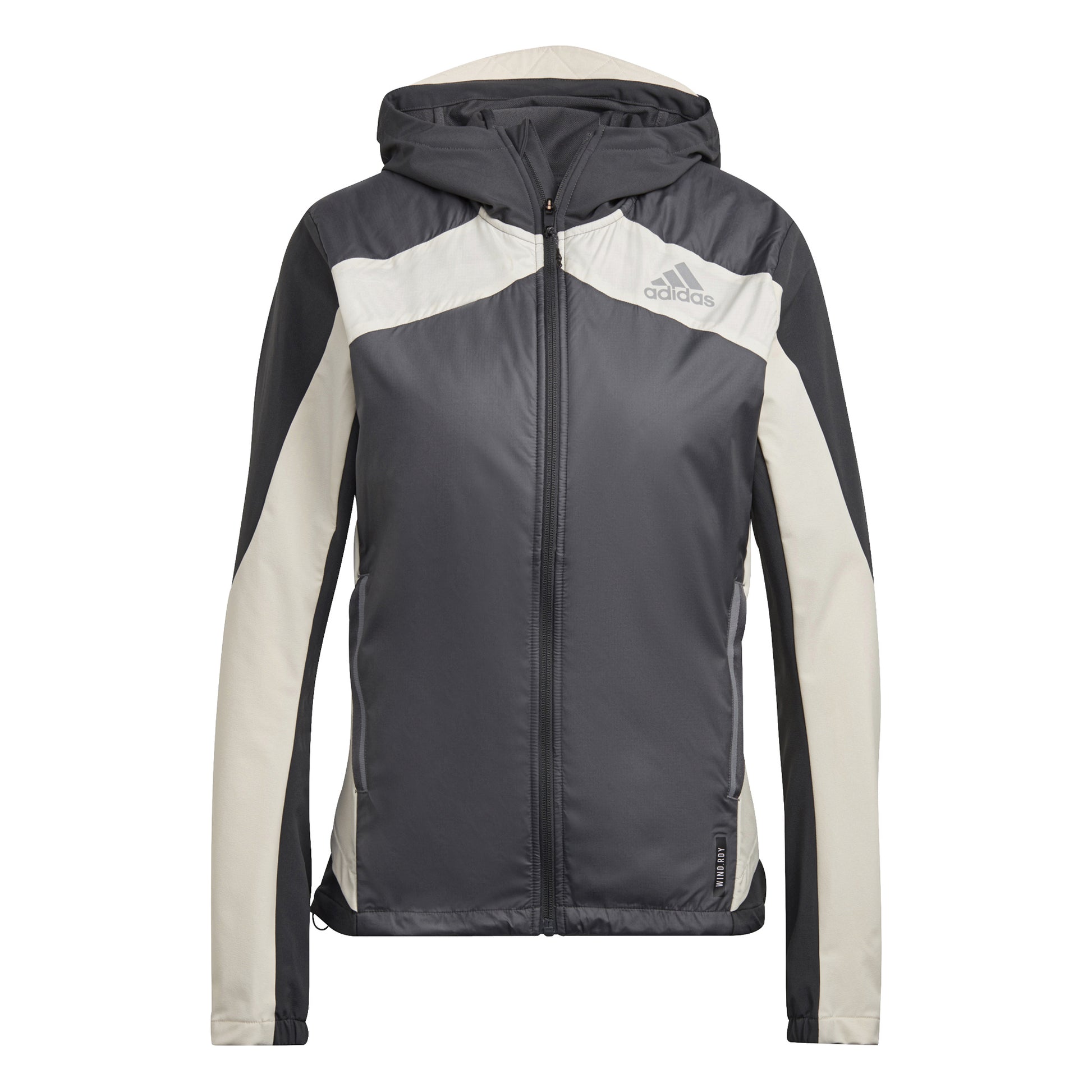 adidas Marathon Veste running Femmes - gris, crème