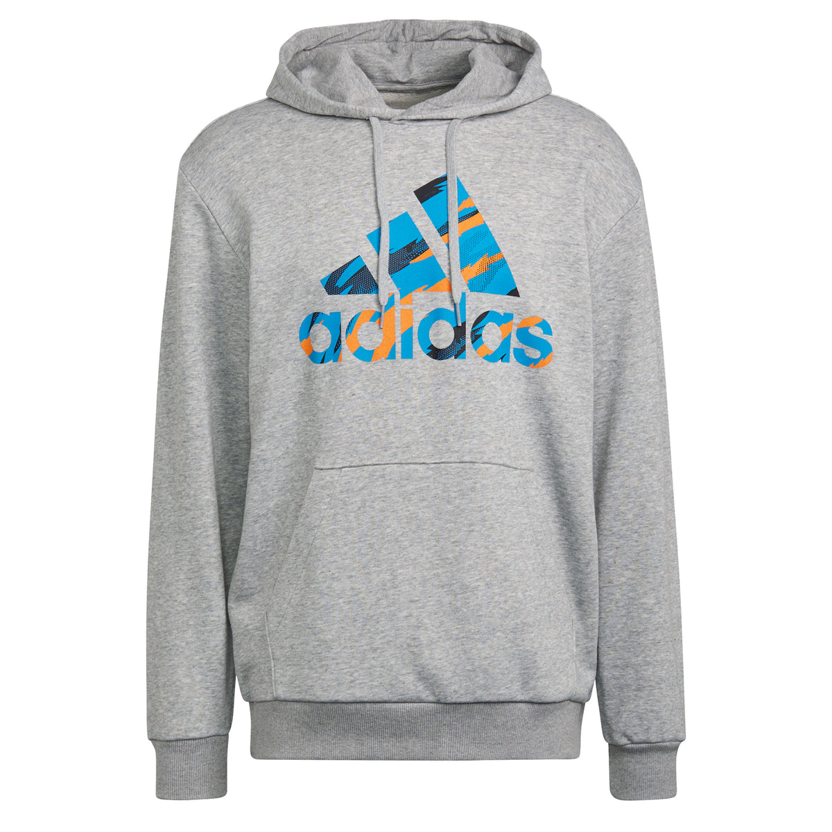adidas Camo Sweat à capuche Hommes - gris clair, multicouleur
