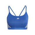 Aeroreact Low-Support 3 Stripes Soutien-gorge sport Femmes - bleu,