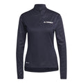 Multi Half-Zip Haut manches longues Femmes - bleu foncé,
