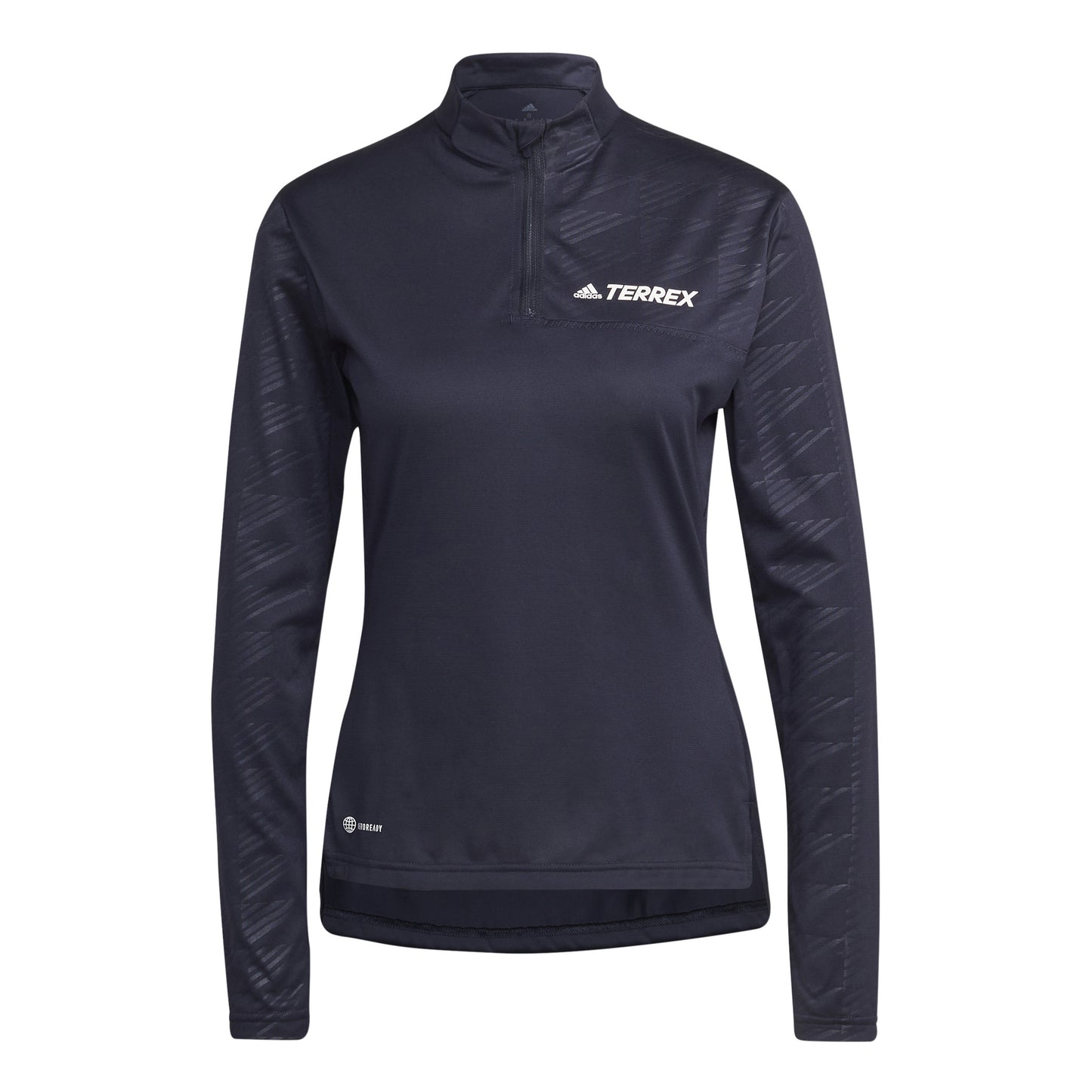 adidas Multi Half-Zip Haut manches longues Femmes - bleu foncé,