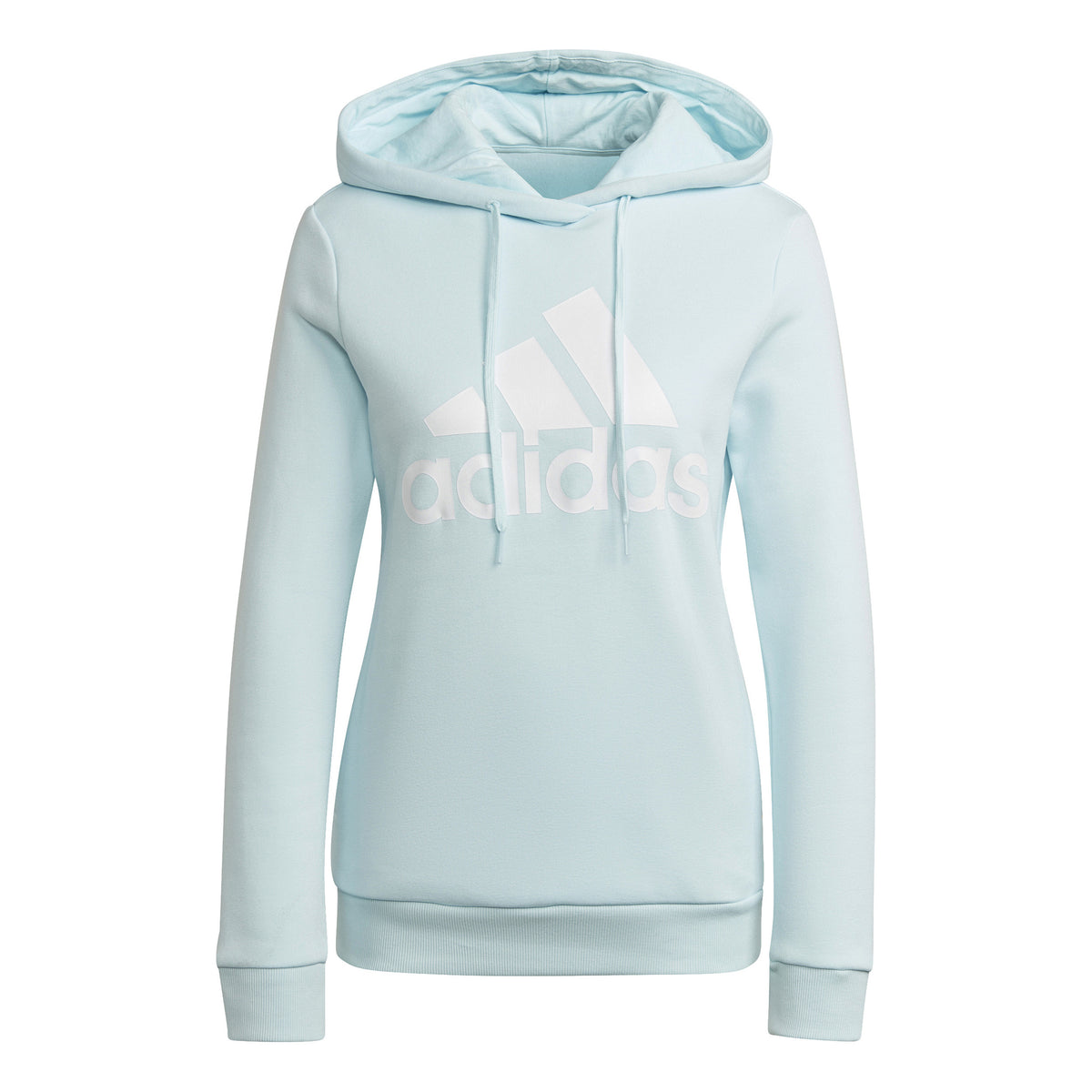 adidas Essentials Logo Fleece Sweat à capuche Femmes - bleu clair, blanc