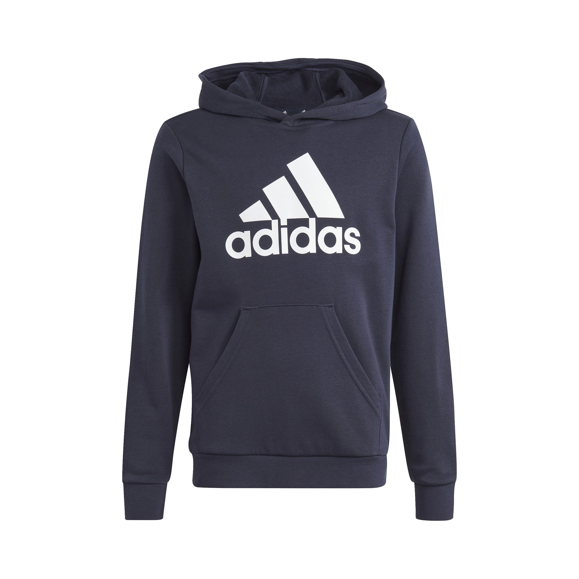 adidas Big Logo Cotton Sweat à capuche Garçons - bleu foncé, blanc