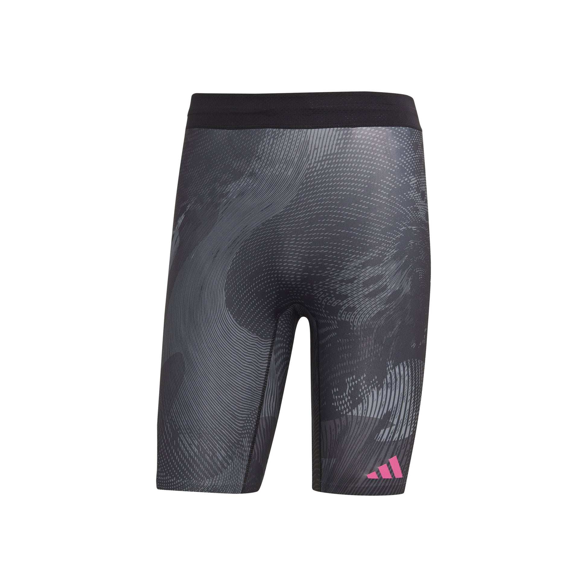 adidas Short Collant de course Hommes - gris, noir