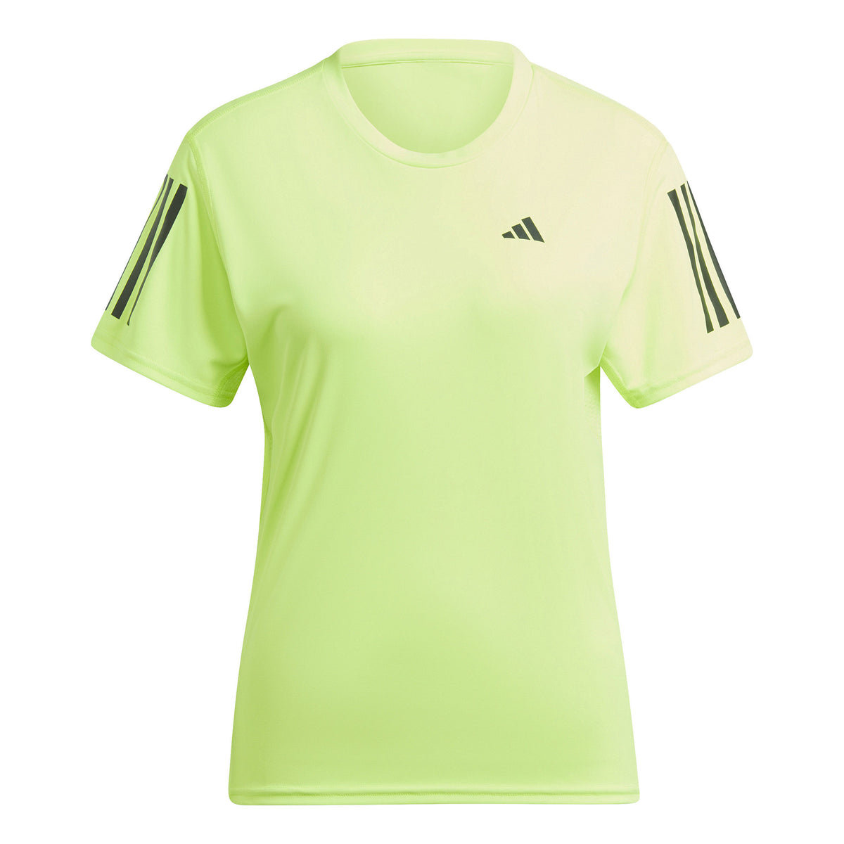 adidas Own the Run Maillot de course Femmes - vert fluo, noir