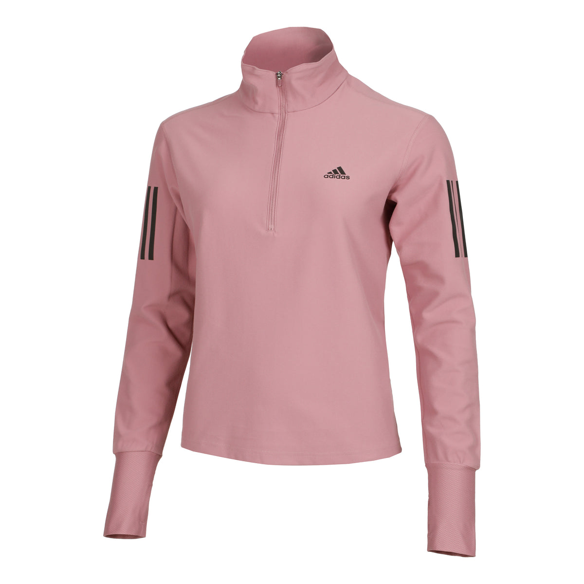 adidas Own the Run 1/4 Zip Haut manches longues Femmes - rosé,