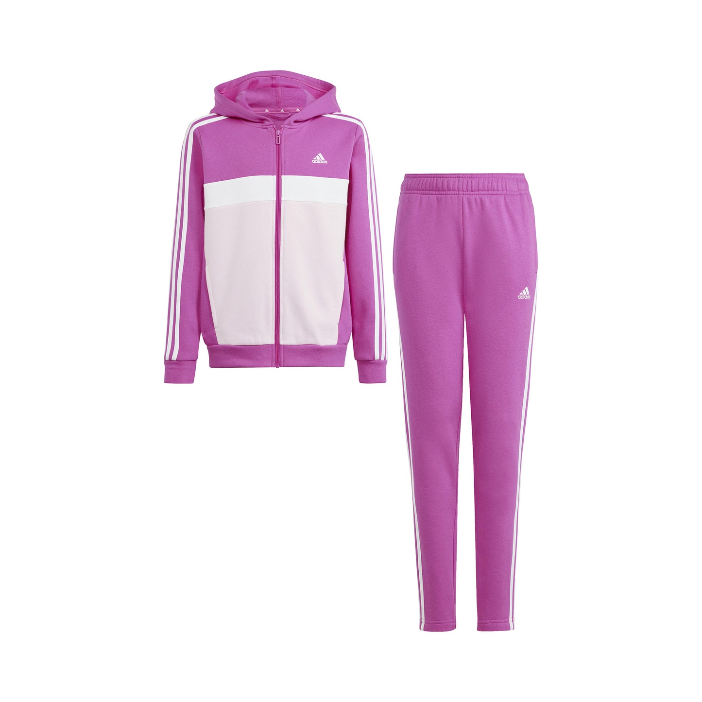 adidas 3Stripes Survêtement Filles - pink, rosé