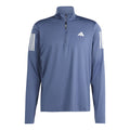 Own The Run B Half-Zip Haut manches longues Hommes - bleu gris,