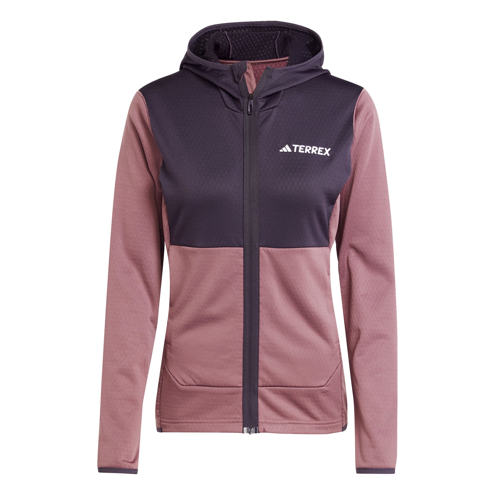 adidas Terrex XPR LT Fleece Veste running Femmes - marron,
