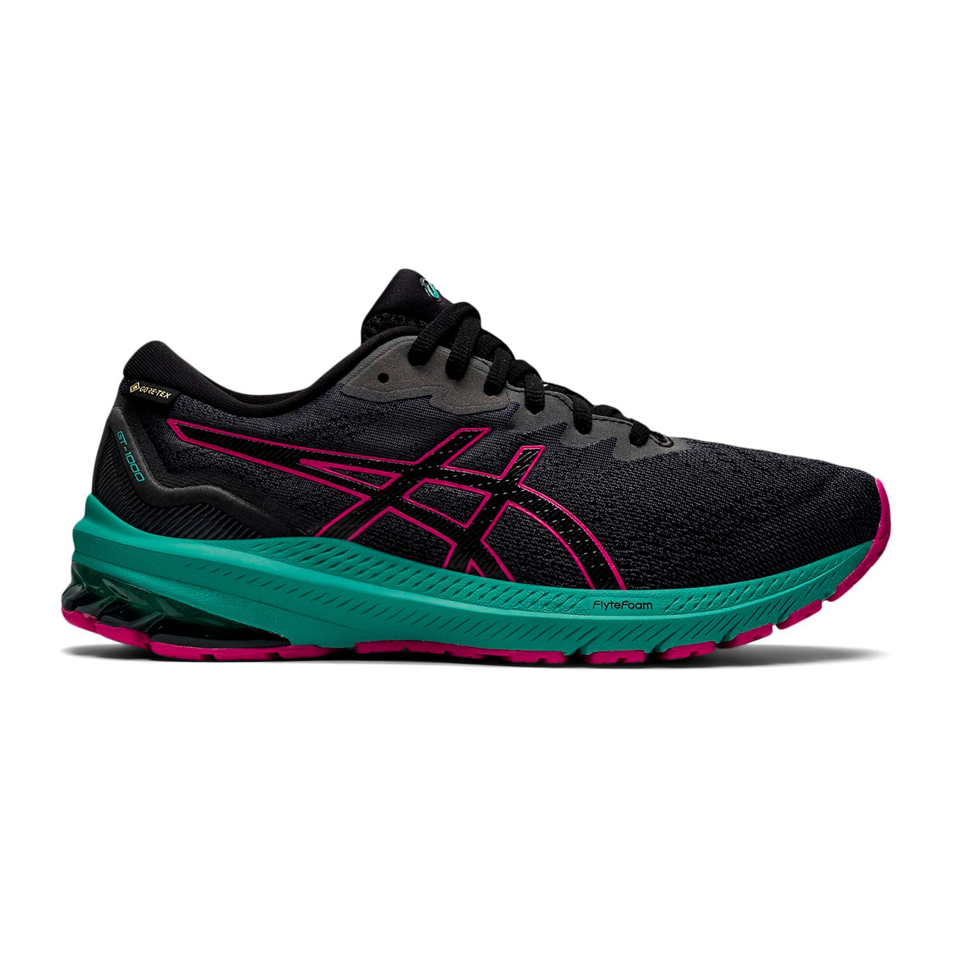 ASICS GT-1000 11 G-TX Chaussure De Running Avec Stabilisateurs Femmes-Noir,Rouge